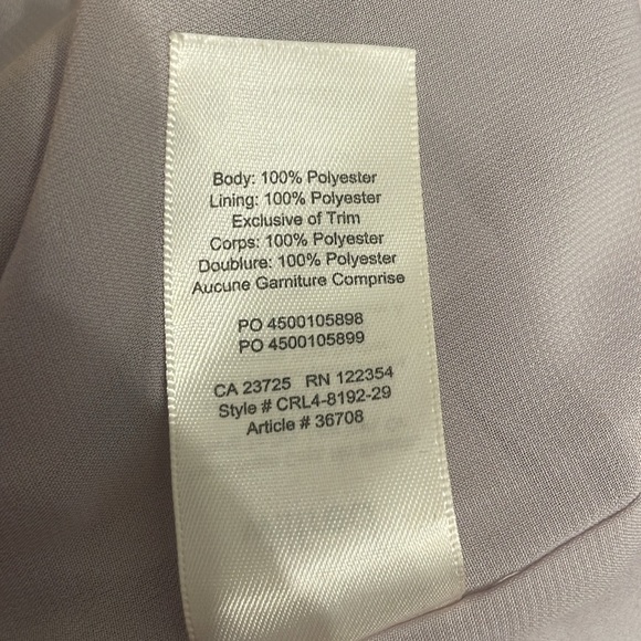 Aritzia Wilfred Sabine Dress Faux-wrap Mini Dress pockets purple Size S - Picture 9 of 9